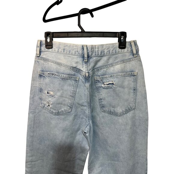 Destroyed Light Wash Denim Jeans By We The Free Size 27 - Picture 5 of 9